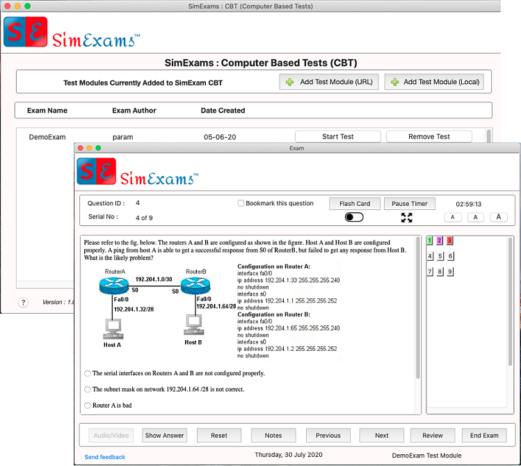 CBT Exam Engine for Mac Screenshot