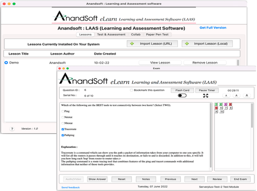 LAAS Exam Engine iOS Screenshot